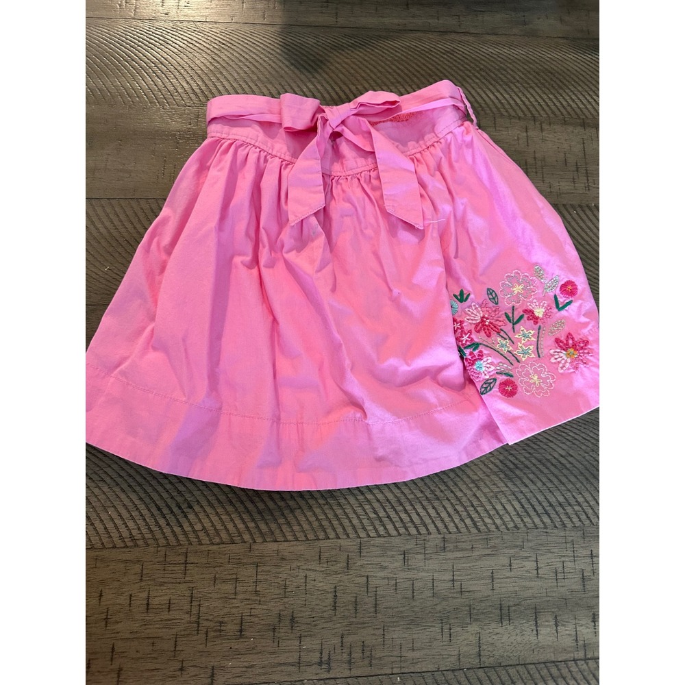 OshKosh B'gosh Girls Pink Embroidered Floral Skirt -‎ Size 6 - 100% Cotton